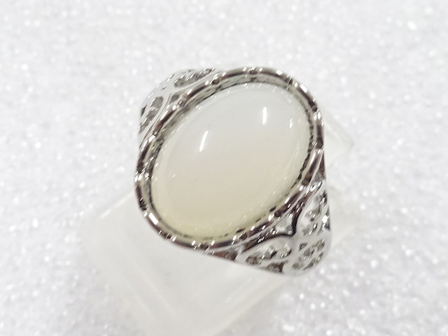 JAPANESE KIMONO / ANTIQUE COLORED STONE RING (SIZE 11)